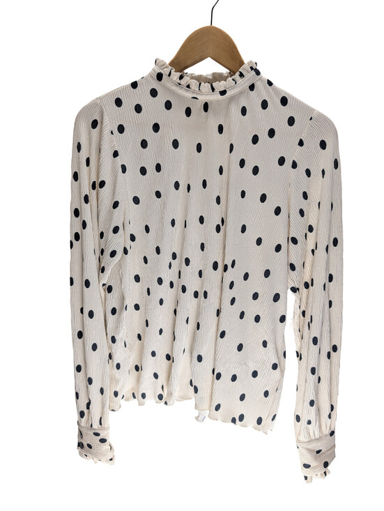 Tops - NWT Maison d’Amelie Paris Polka Dot Ruffle Blouse